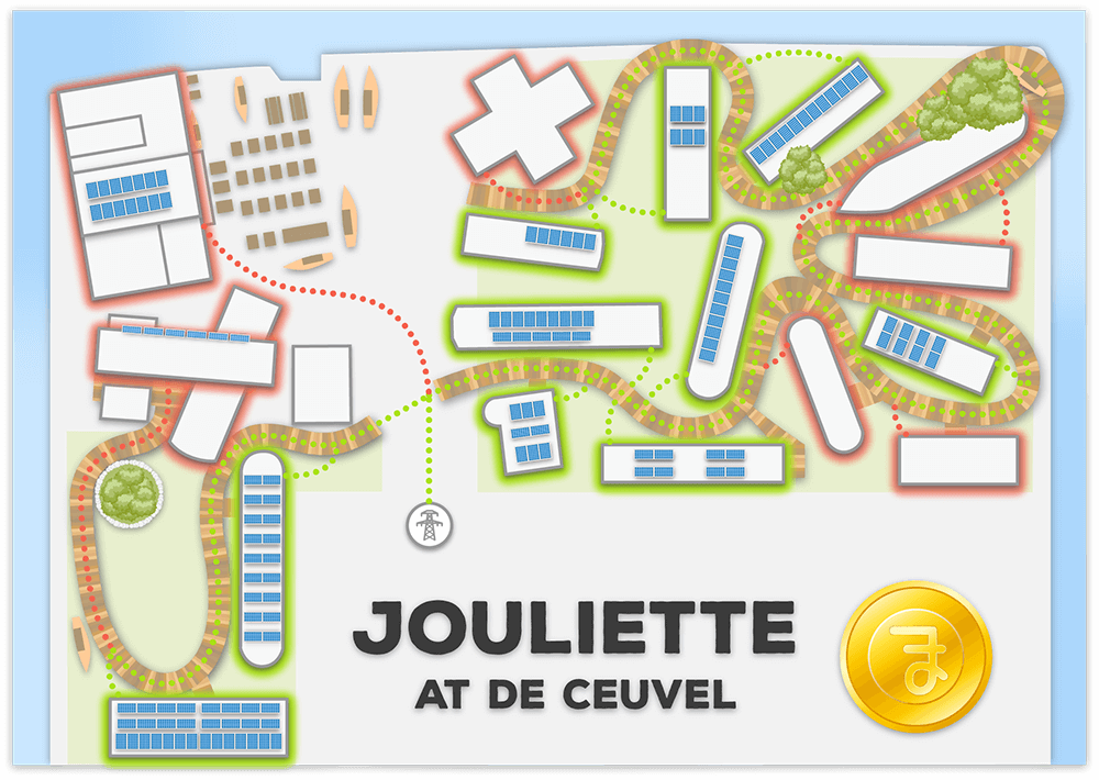a map of jouliette at de ceuvel.